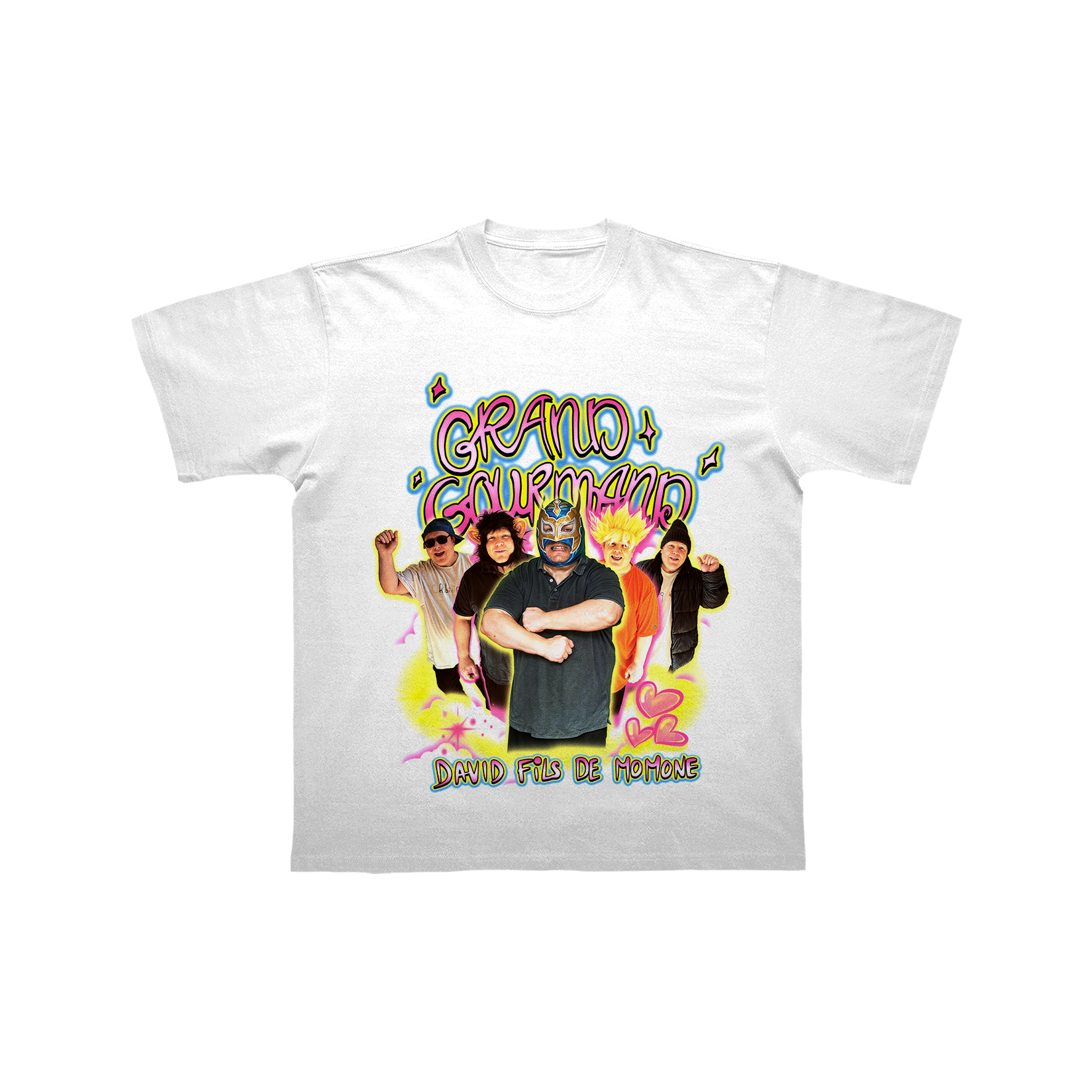 T-SHIRT BOOTLEG "GRAND GOURMAND" - BLANC