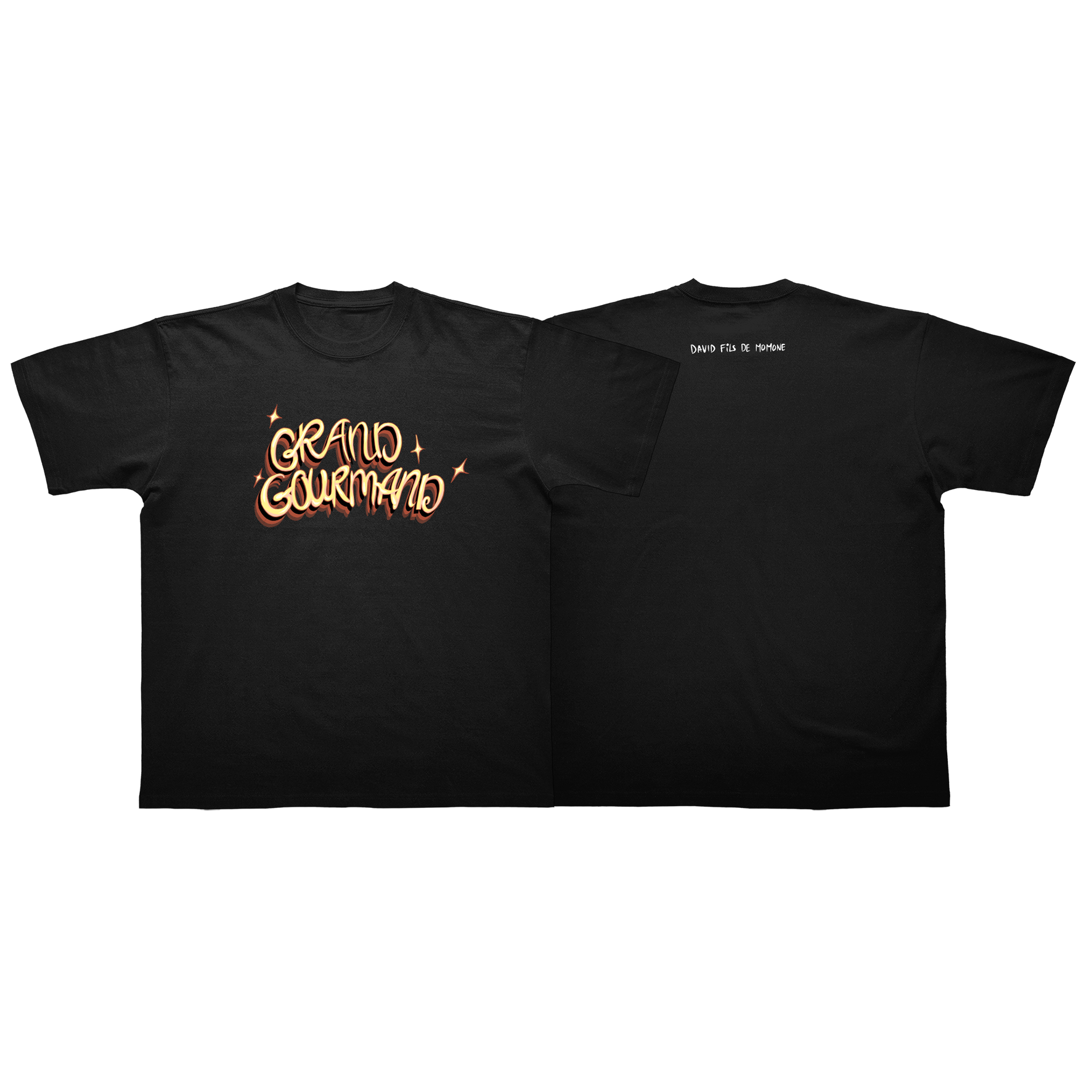 T-SHIRT "GRAND GOURMAND" - NOIR